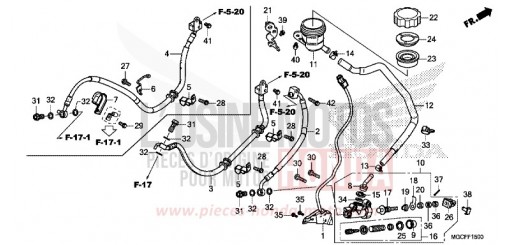 MAÎTRE-CYLINDRE DE FREIN ARRIÈRE CB1100CAK de 2019